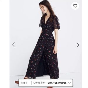 Madewell Tulip Sleeve Maxi Dress in Sweet Blossoms